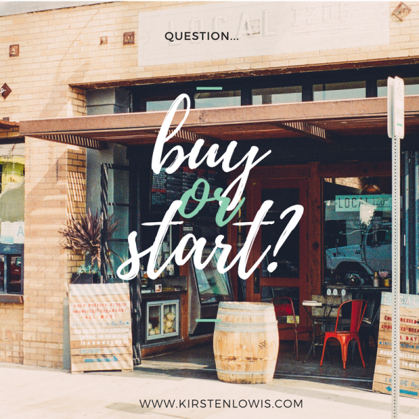 To buy or start-up... that is the question! To buy or start-up... that is the question!